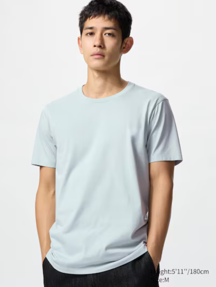 100% Organic Cotton Crew Neck T-Shirt